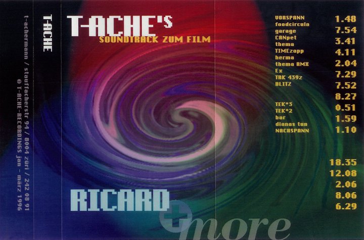 T-ACHE's soundtrack zum Film "Ricard" 1996, Album Cover